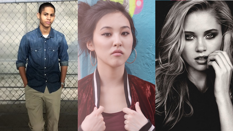 Rhenzy Feliz, Lyrica Okano, and Virginia Gardner. All images courtesy of Marvel.